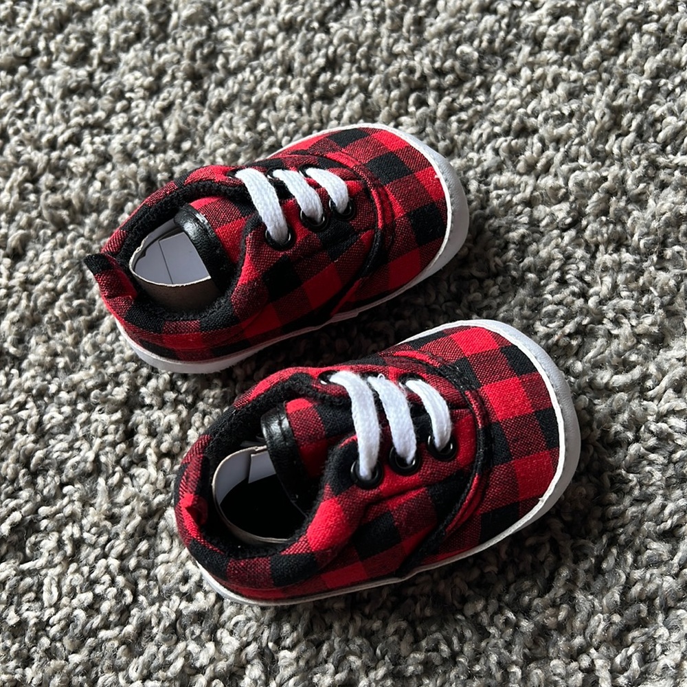Black & red shoes
